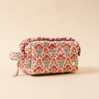 Essentials Quilted Cosmetic Pouch