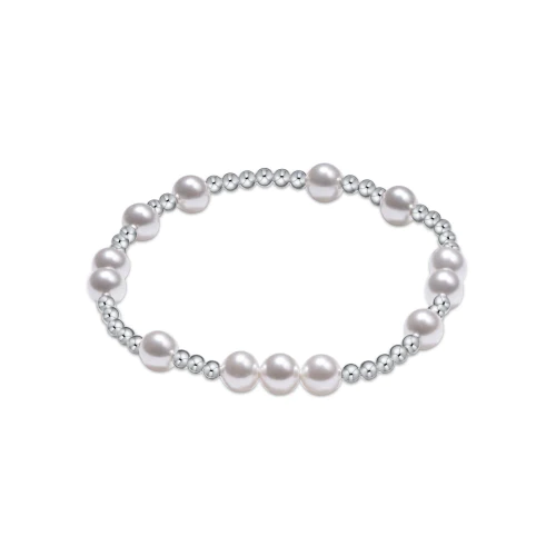 Enewton Hope Unwritten Sterling 6mm Bead Bracelet Pearl