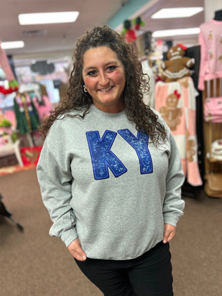 Kentucky Faux Sequin Sweatshirt