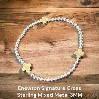 Enewton Signature Cross Sterling Mixed Metal 3MM