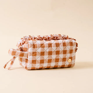 Essentials Quilted Cosmetic Pouch