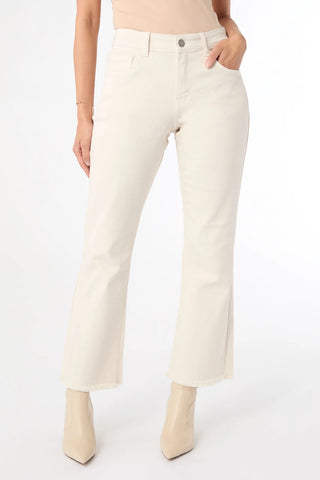 Genesis Baby Bootcut Fray Ankle Pant Feather