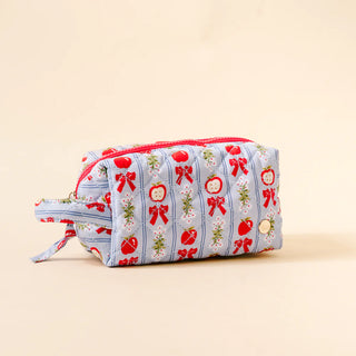 Essentials Quilted Cosmetic Pouch