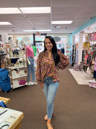 Just You Wait Smocked Lizzy Top