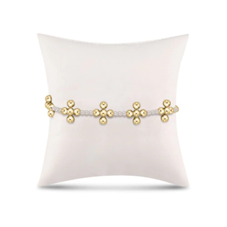 Enewton Signature Cross Sincerity pattern Sterling 3mm Classic Beaded Signature Cross Gold 4mm