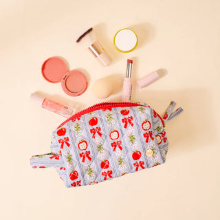 Essentials Quilted Cosmetic Pouch