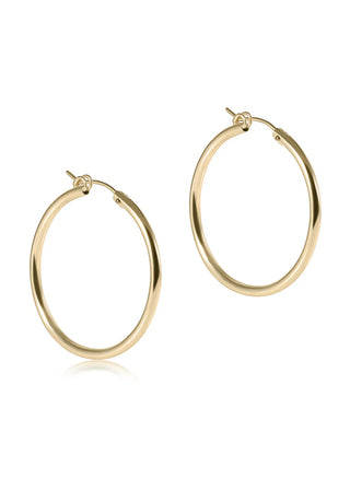 Enewton Round Gold 1.25" Hoop Smooth