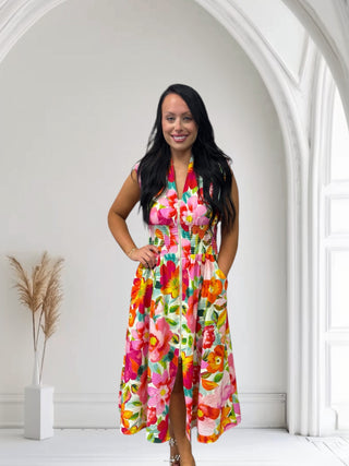 Floral & Flowy Dress