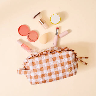 Essentials Quilted Cosmetic Pouch