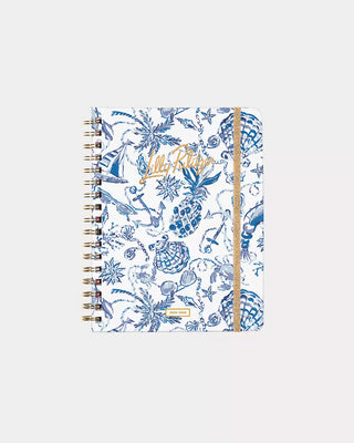 Lilly Pulitzer 2025-2026 Monthly Agenda: Resort White Barefoot Beachcomber