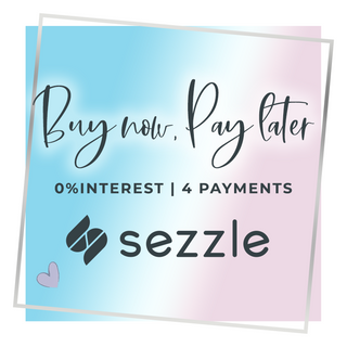 Buy now, pay later 0% interest, four payment. Sezzle