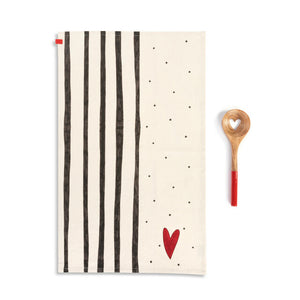 Kitchen Towel With Heart Spoon