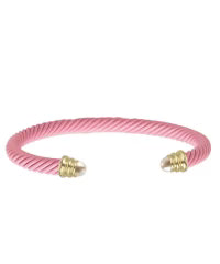 5MM Pearl Top Color Cable Cuff