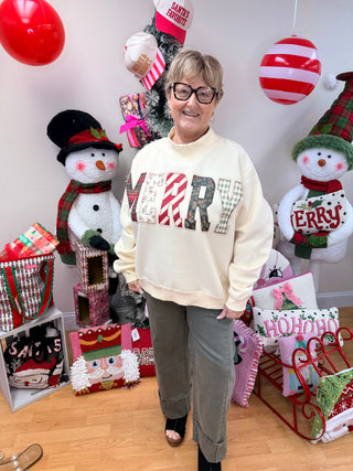 Festive Merry Mock Neck (one Size)