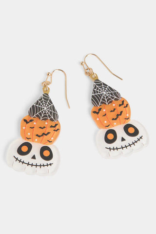 Spooky Pumpkin Stack Earrings