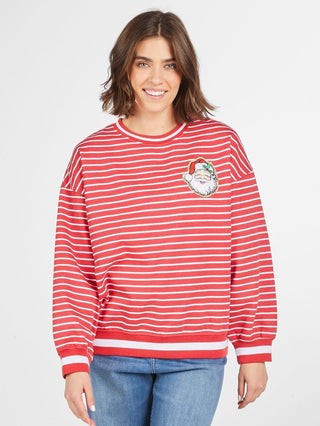 Crew Neck Santa Baby Pullover