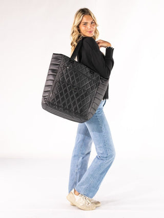 Simply Southern Roll Tote Black