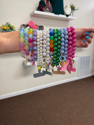 Beaded Phone Wristlets