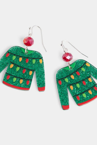 Christmas Light Sweater Earrings