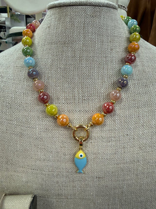 Beaded Fish Necklace