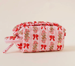 Essentials Quilted Cosmetic Pouch Oh So Merry