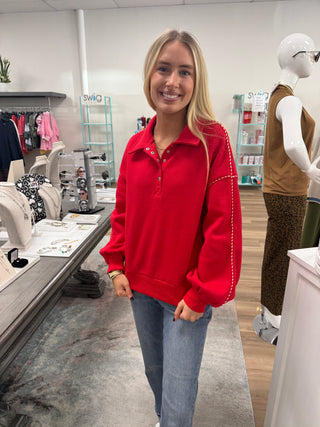 Fiery Red Sweatshirt