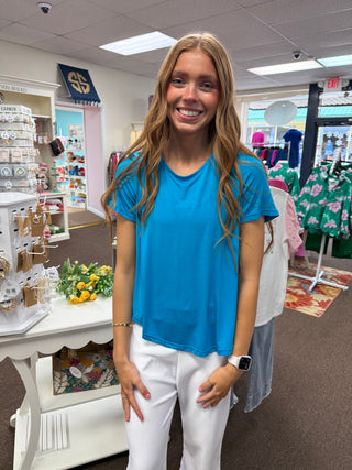 Erin Pleat Back Tee