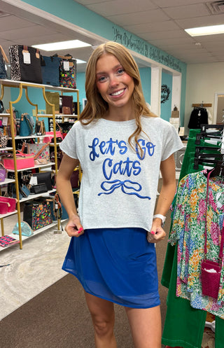 Let's Go Cats Puff Tee