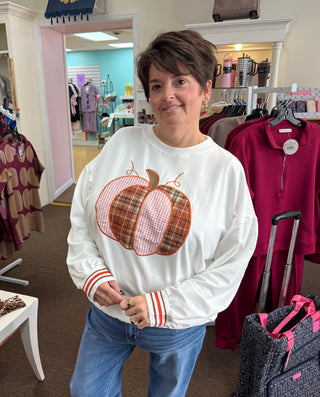 Plaid Pumpkin Sweatshirt