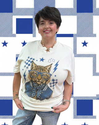 Varsity Wildcat Rhinestone Tee