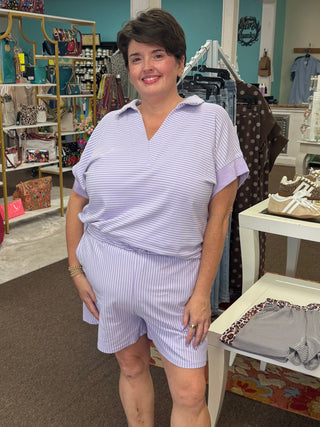 Such A Fab Lilac Stripe Set