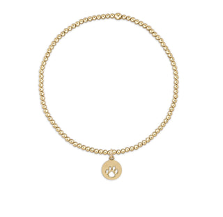 Enewton Classic Gold 2mm Paw Print Bracelet