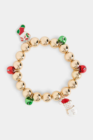 Christmas Charm Bracelet Gold