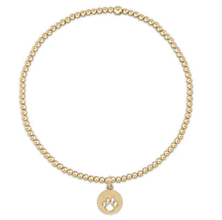 EGIRL ENEWTON CLASSIC GOLD 2MM PAW PRINT BRACELET