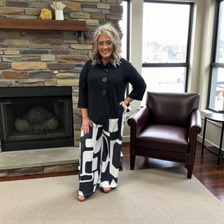 Bold Geo Wide Leg Pant