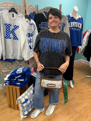 Kentucky Bling Acid Washed Tee