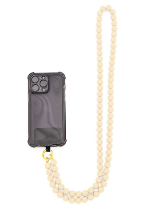 Matte Resin Beaded Crossbody Phone Lanyard