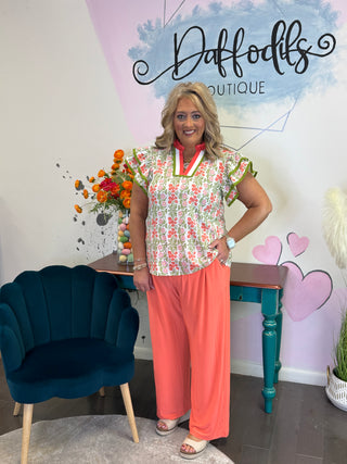 Sweet Meadow Flutter Top