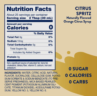 Skinny Mix Sugar Free Citrus Spritz Syrup