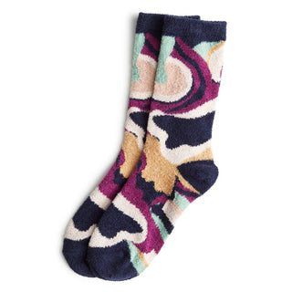 Vera Bradley Fleece Socks Bossanova Misty Rose