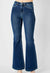 Judy Blue Jeans HW Angled Side Seam Detail Flare