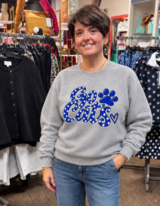 Go Cats Polka Dot Sweatshirt