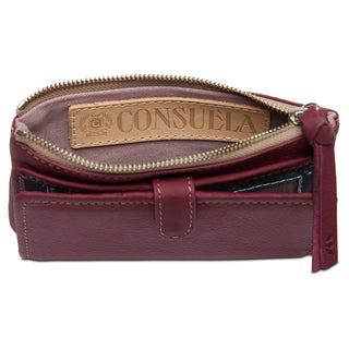 Consuela Plum Slim Wallet