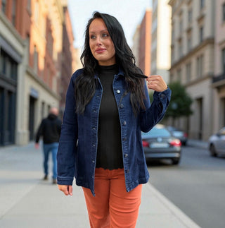 Button Front Denim Jacket