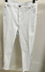 M23707 ZIP FRONT 5 POCKET VENT HEM CROP PANT WHITE