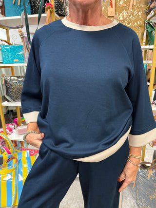 Off Duty Navy Top