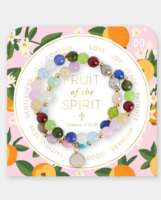 Fruit of the Spirit Wrapped Bracelet Gold