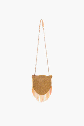 Tiger Beaded Crossbody Bag