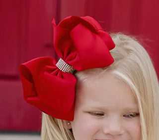 Rhinestone Center Knot Hairbow