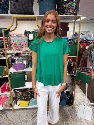 Erin Pleat Back Tee